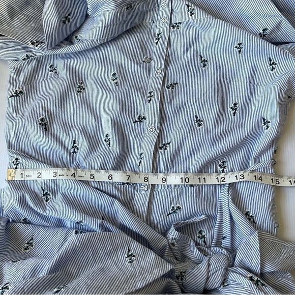 House of Harlow 1960 REVOLVE Nolita Off Shoulder Wrap Midi Dress Pinstripe - Picture 14 of 16